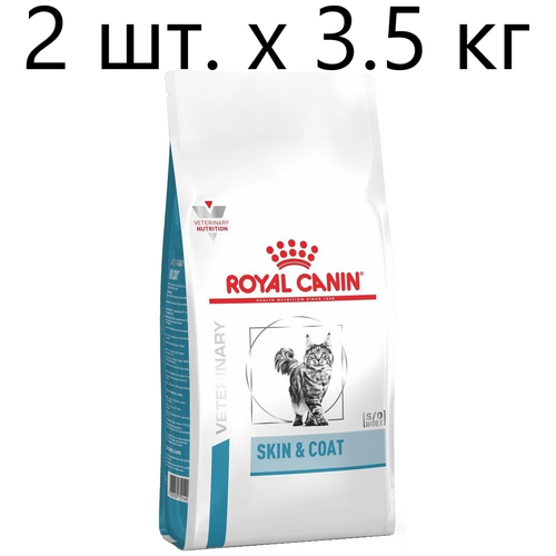 Сухой корм для стерилизованных кошек Royal Canin Skin & Coat, при проблемах кожи и шерсти, 2 шт. х 3.5 кг фотография