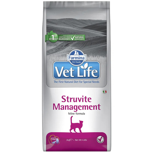 Сухой корм для кошек Farmina Vet Life Struvite Management, для лечения МКБ 2000 г фотография