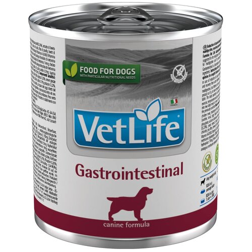 Влажный корм для собак Farmina Vet Life Gastrointestinal, при болезнях ЖКТ 1 уп. х 2 шт. х 300 г фотография