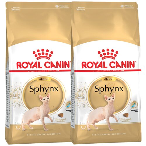 Сухой корм ROYAL CANIN SPHYNX ADULT для взрослых сфинксов (0,4 кг + 0,4 кг) фотография