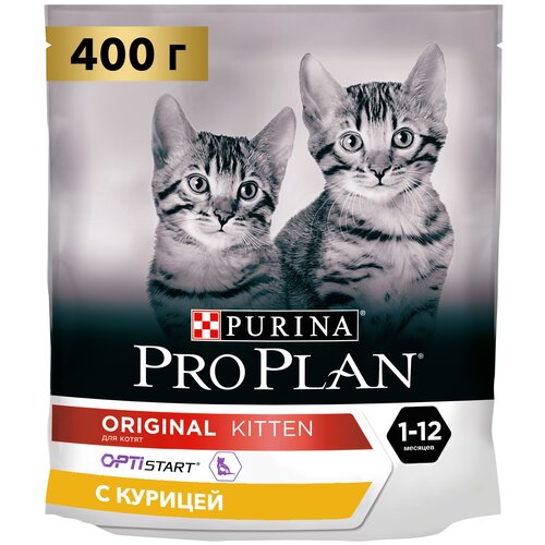 Сухой корм для котят Pro Plan с высоким содержанием курицы 400 г фотография