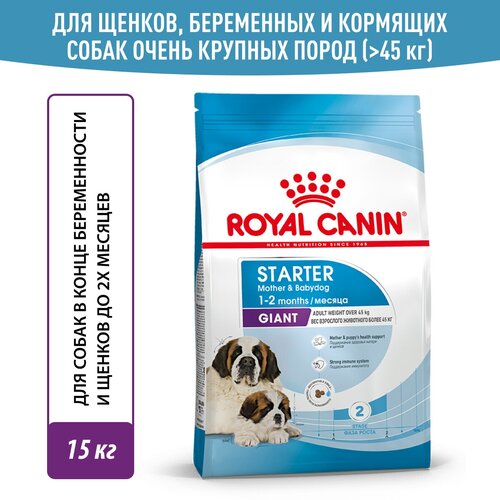 Royal Canin Giant Starter (Джайнт Стартер) - Сухой корм для щенков гигантских пород до 2 месяцев (15 кг) фотография