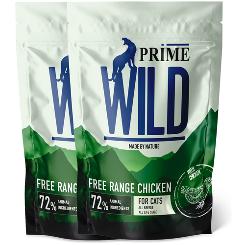 PRIME WILD GF FREE RANGE с курицей 500гр для котят и кошек х 2шт. фотография