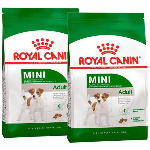 ROYAL CANIN MINI ADULT для взрослых собак маленьких пород (4 + 4 кг) фотография