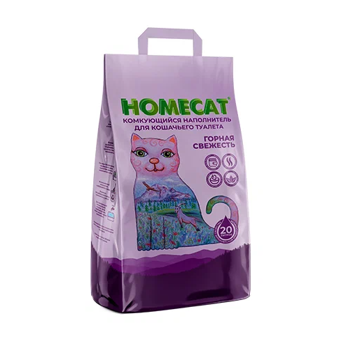 Комкующийся наполнитель Homecat Комкующийся, 20л, 1 шт. фотография