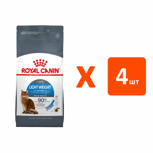 фотография ROYAL CANIN LIGHT WEIGHT CARE диетический для взрослых кошек 0,4 кг х 4 шт, купить онлайн 2781 рубл