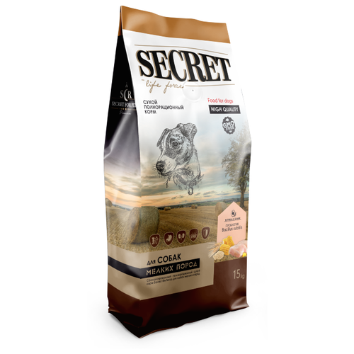 Сухой корм для собак Life Force Secret for Pets курица и злаки 1 уп. х 1 шт. х 15000 г (для мелких пород) фотография