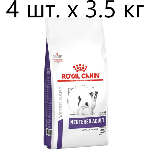 Сухой корм для стерилизованных собак Royal Canin Neutered Adult Small Dog, при избыточном весе, 4 шт. х 3.5 кг (для мелких пород) фотография