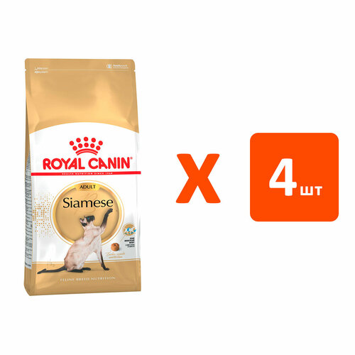 фотография ROYAL CANIN SIAMESE ADULT для взрослых сиамских кошек 2 кг х 4 шт, купить онлайн 11503 рубл