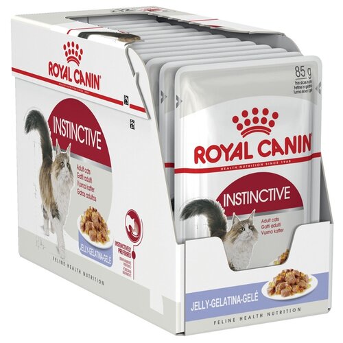 Влажный корм для кошек Royal Canin Instinctive 12 шт. х 85 г (кусочки в желе) фотография