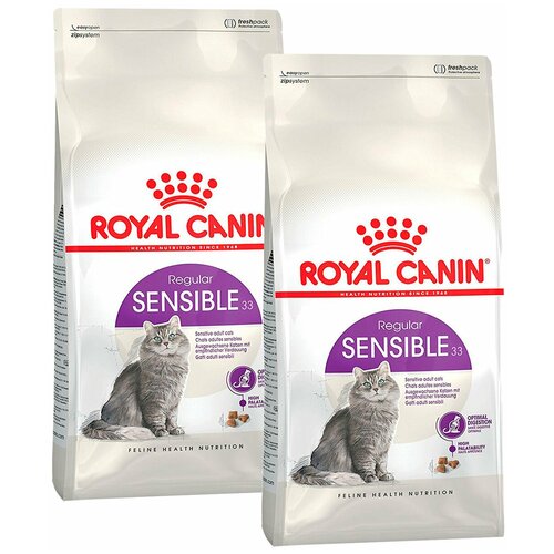 ROYAL CANIN SENSIBLE 33 для взрослых кошек при аллергии (0,2 + 0,2 кг) фотография