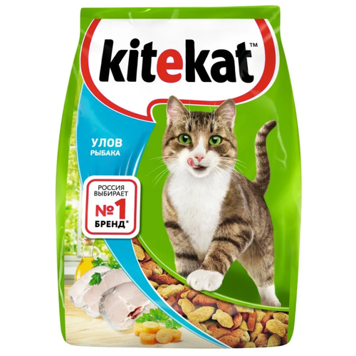 Сухой корм для кошек Kitekat Улов Рыбака 350 г фотография