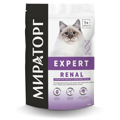 Сухой корм для кошек Мираторг Expert Renal при проблемах с почками 400 г фотография