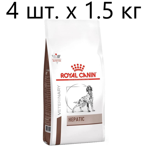 Сухой корм для собак Royal Canin Hepatic HF16, при заболеваниях печени, 4 шт. х 1.5 кг фотография