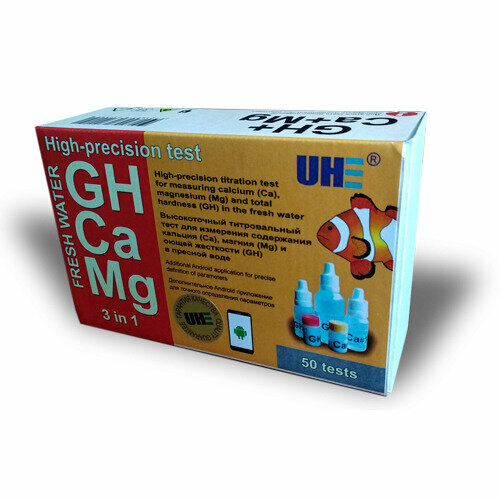 Тест для пресной воды UHE GH&Ca&Mg фотография