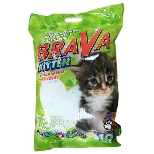 Впитывающий наполнитель Brava Kitten, 10л, 1 шт. фотография