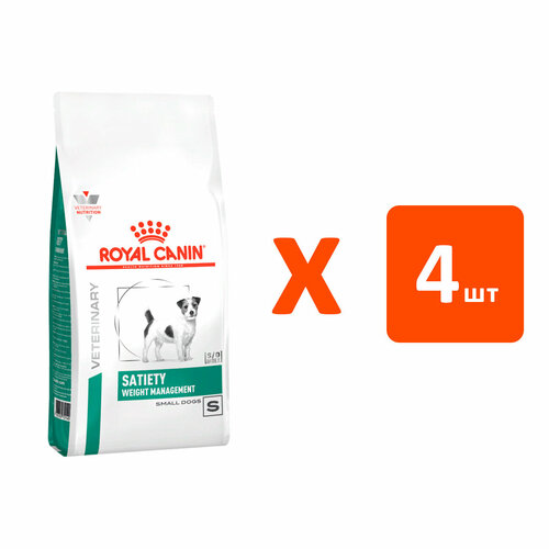 ROYAL CANIN SATIETY WEIGHT MANAGEMENT SMALL DOG S для взрослых собак маленьких пород контроль веса (3 кг х 4 шт) фотография