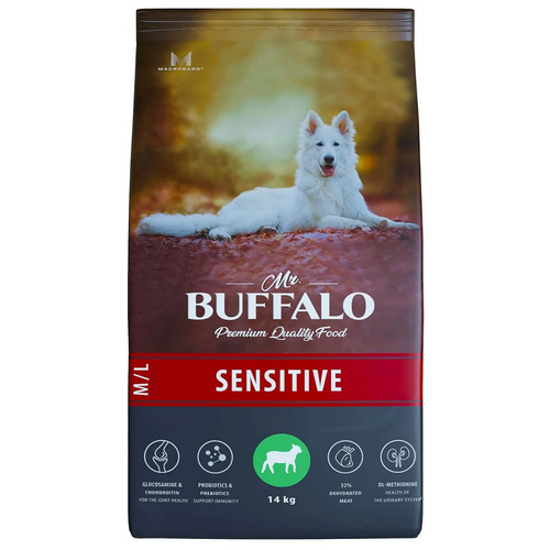 Сухой корм для собак Mr.BUFFALO Sensitive с ягненком 1 уп. х 1 шт. х 14000 г фотография