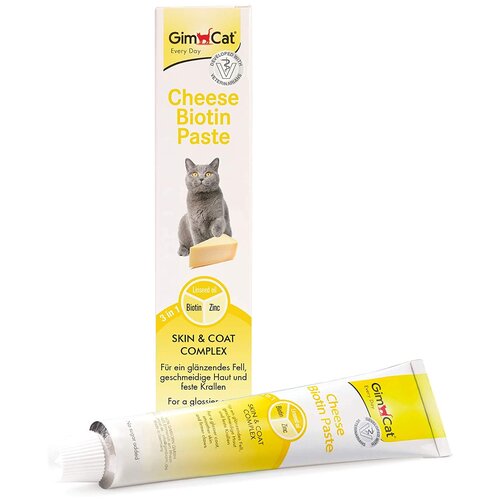 Кормовая добавка GimCat Cheese Paste + Biotin , 1 шт. в уп. фотография