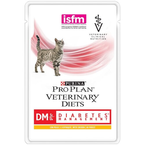 Влажный корм для кошек Pro Plan Veterinary Diets Diabetes Management DM Diabetes Management, при сахарном диабете, с курицей 85 г (паштет) фотография