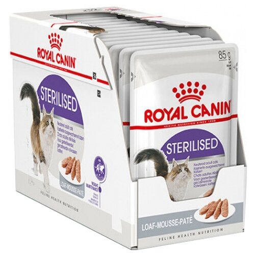 Влажный корм для стерилизованных кошек Royal Canin Sterilised (в паштете) 12 шт. х 85 г (кусочки в желе) фотография