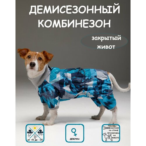 Комбинезон для собак DOGMODA Классик девочка мята размер 3 фотография