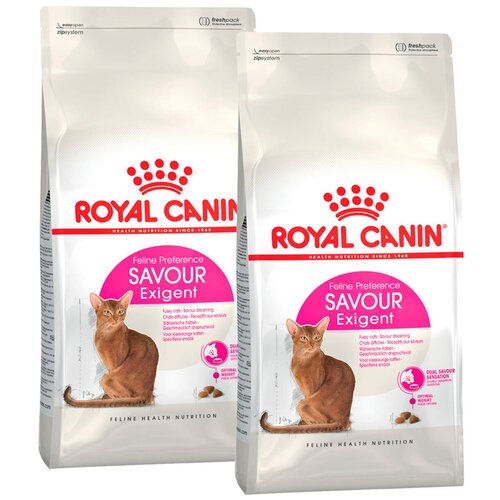 ROYAL CANIN SAVOR EXIGENT для привередливых взрослых кошек (0,2 + 0,2 кг) фотография