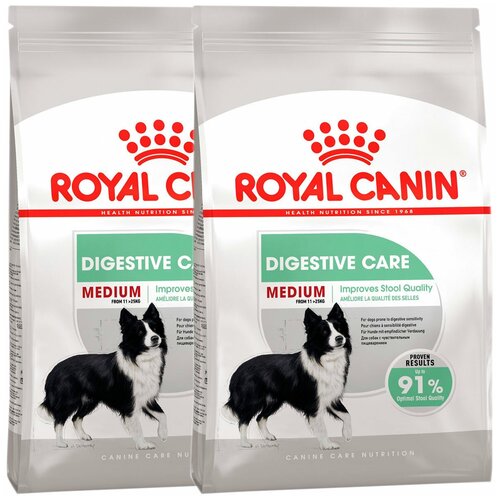 Сухой корм ROYAL CANIN MEDIUM DIGESTIVE CARE для взрослых собак средних пород для поддержания здоровья пищеварительной системы (3 + 3 кг) фотография