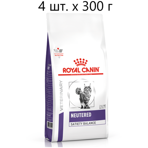 Сухой корм для стерилизованных кошек ROYAL CANIN NEUTERED SATIETY BALANCE, профилактика избыточного веса, 4 шт. х 300 г фотография