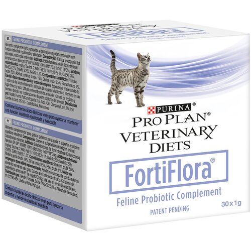 Пробиотик для кошек Purina PRO PLAN FortiFlora для микрофлоры кишечника, 30 пакетиков по 1 г фотография