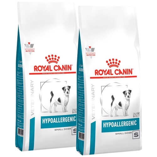 ROYAL CANIN HYPOALLERGENIC SMALL DOG S для взрослых собак маленьких пород при пищевой аллергии (3,5 + 3,5 кг) фотография