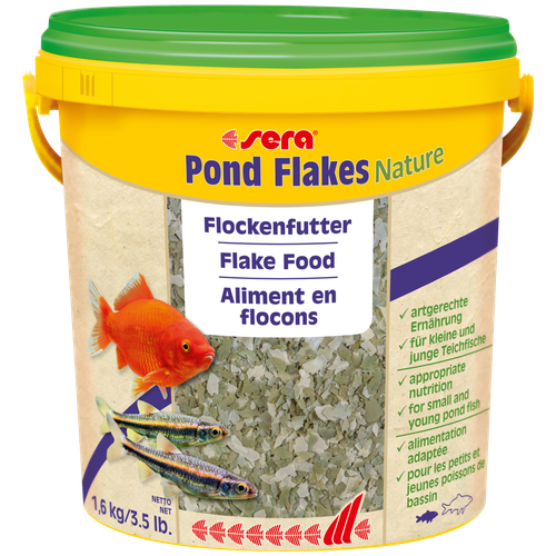 Сухой корм  для  рыб Sera Pond Flakes, 1 л, 1.6 кг фотография