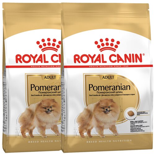 ROYAL CANIN POMERANIAN ADULT для взрослых собак померанский шпиц (1,5 + 1,5 кг) фотография