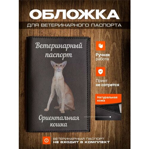 фотография Обложка на ветеринарный паспорт для кошек Ориентальная кошка, купить онлайн 899 рубл