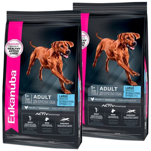 EUKANUBA ADULT LARGE BREED для взрослых собак крупных пород (3 + 3 кг) фотография