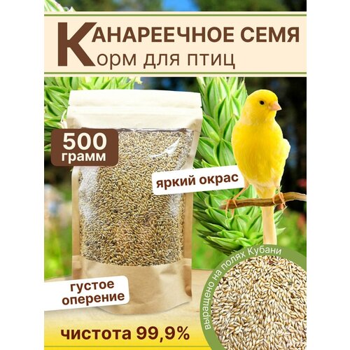 Канареечное семя корм для птиц 500г фотография